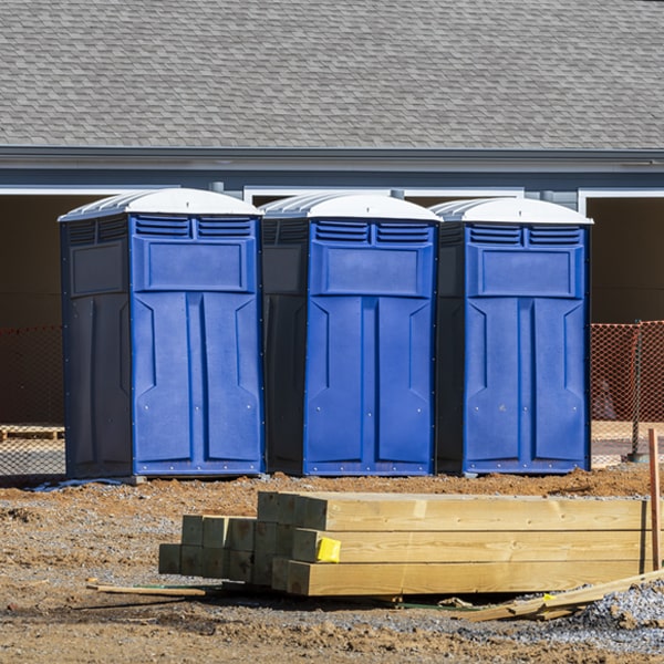 what is the expected delivery and pickup timeframe for the porta potties in Bristow